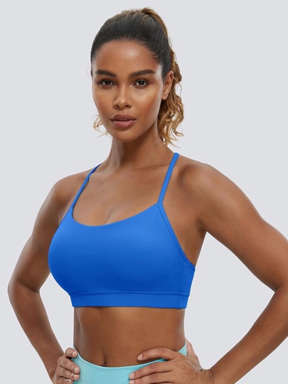 NWT CRZ Yoga Butterluxe Y Back Sports Bra